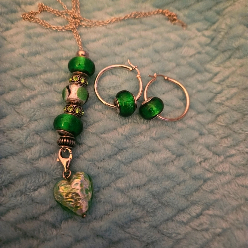 Zable Necklace and Earrings